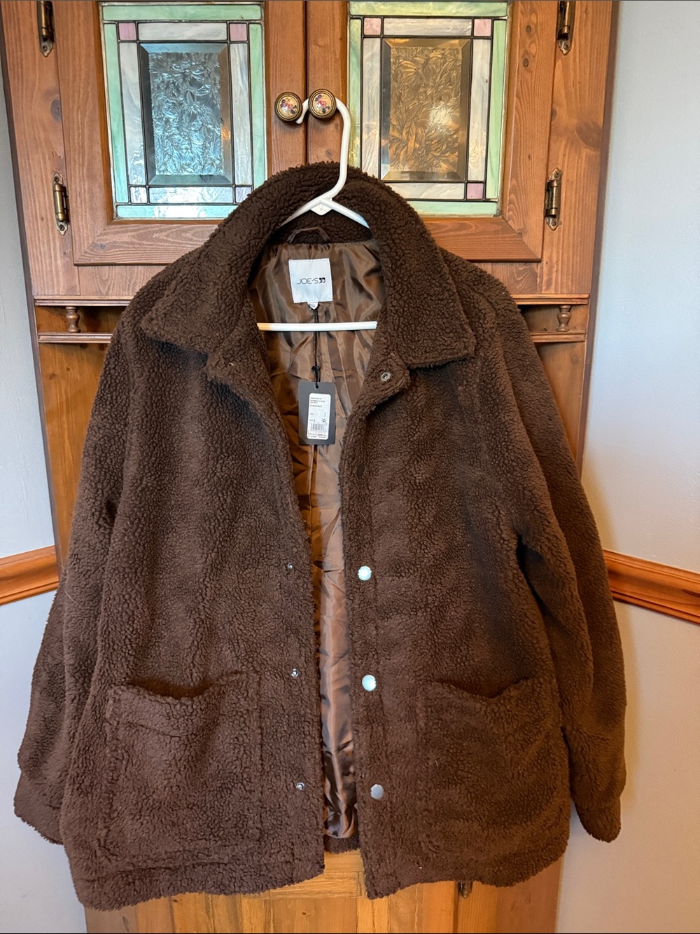 Joe's Jeans Brown Teddy Sherpa Jacket